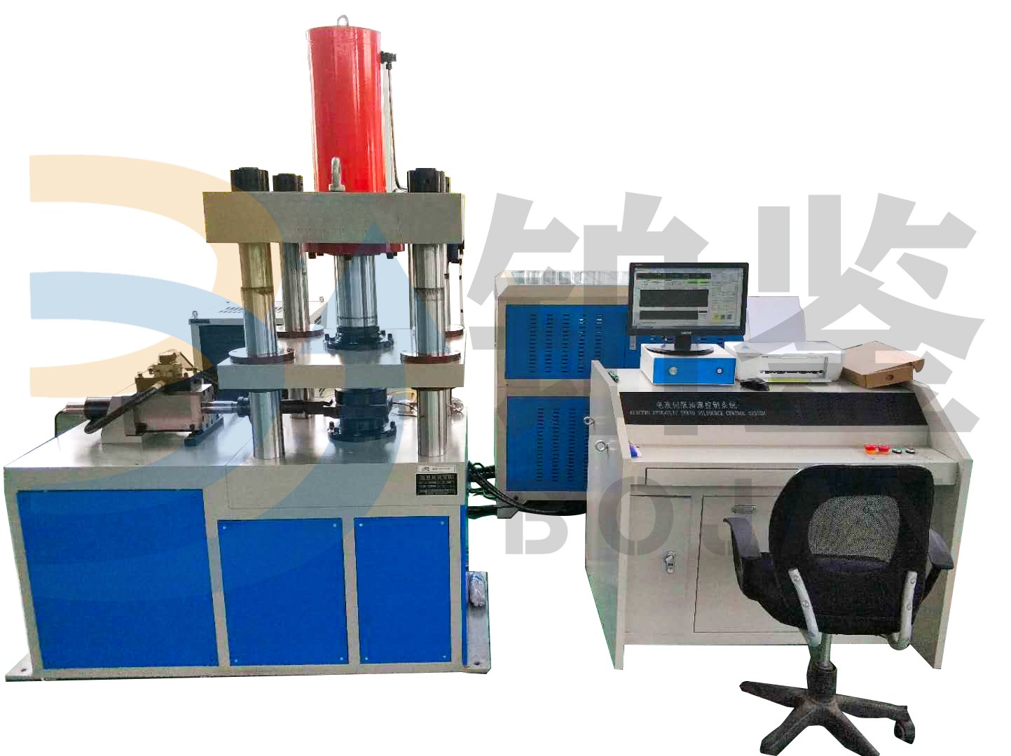 鐵路橋梁盆式支座滑板初始靜摩擦系數(shù)和線磨耗率試驗(yàn)臺